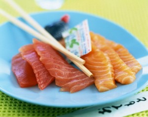 sashimi atum salmão